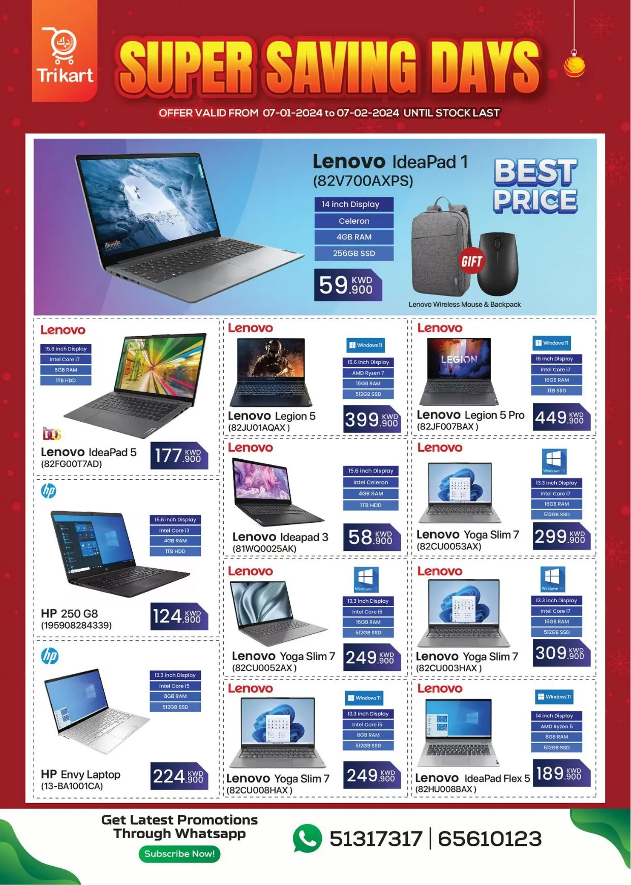 SUPER SAVING DAYS