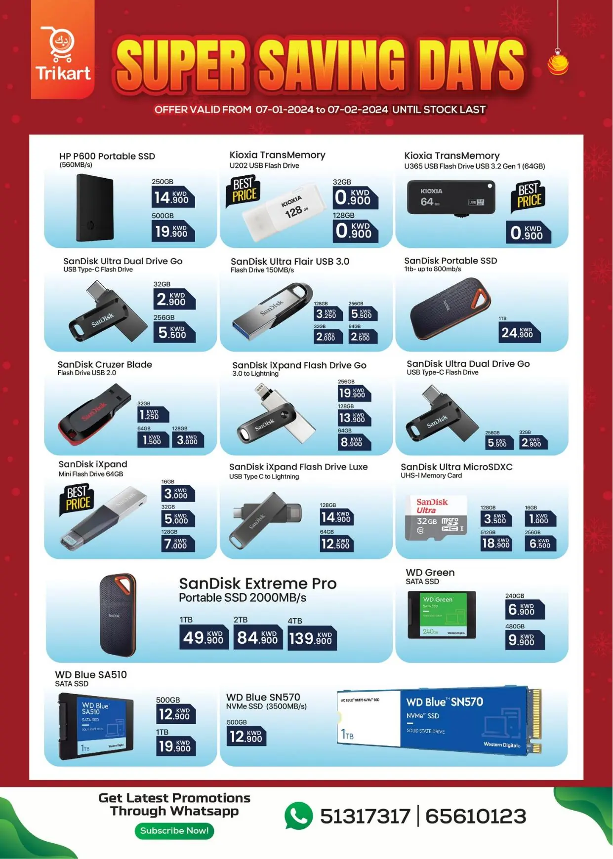 SUPER SAVING DAYS